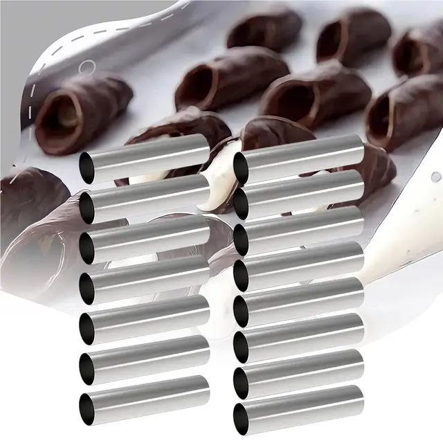 15X Cannoli Forma Csövek Sütőszerszámok Torta Kürt Penész A Vajszarv Készítéséhez - Image 3