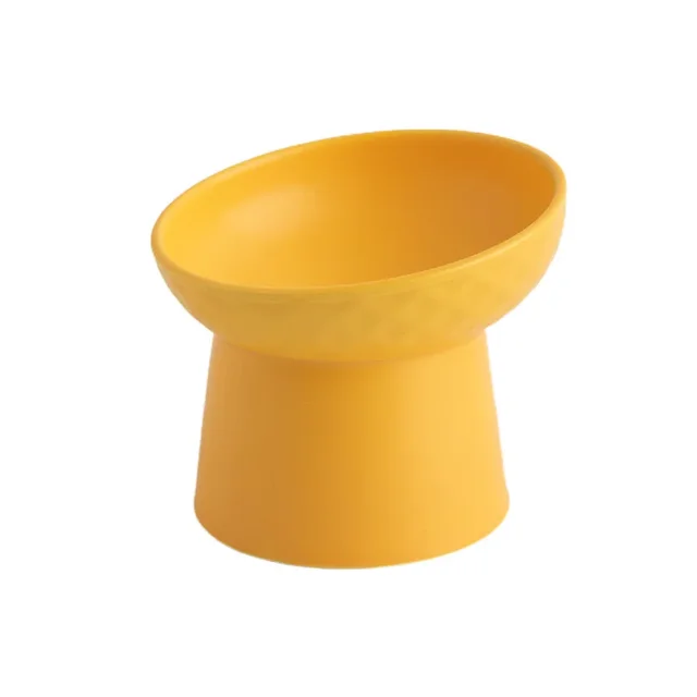 Cat Nordic Style Food Water Bowl Pet Animal Ceramic Eating Dishes High Foot Raised Puppy Cats Matte Bowls Elevated Dog Bowls 6