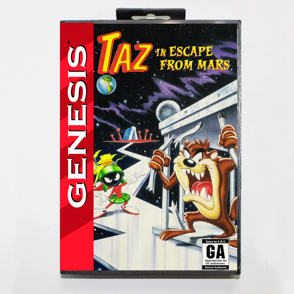 

Taz in Escape from Mars MD Game Cartridge with USA Box for 16 Bit Sega Megadrive Genesis System