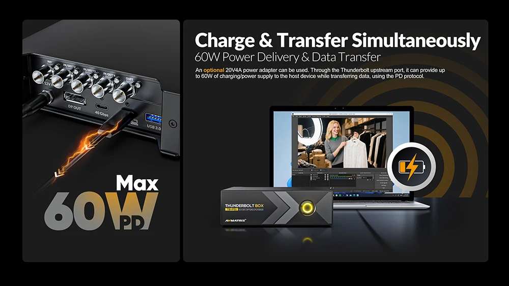 AVMATRIX TB-C12-4K,TB-C41/C42,TB-P30/P51 Thunderbolt Box Versatile Tools for Vid