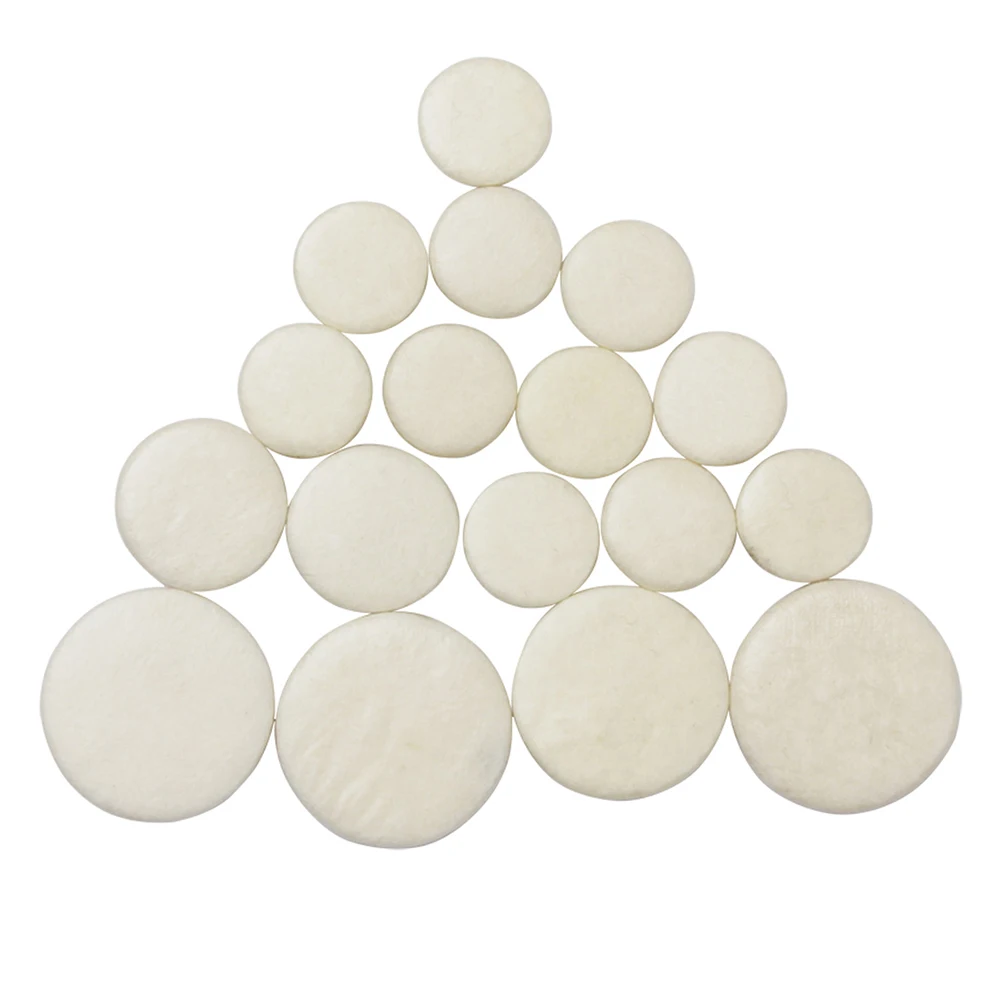 Clarinet Accessories 17Pcs/Set Clarinet Pads Cork Cushion Durable Leather Pad Clarinet Button Pad Replacement Woodwind Musical Instrument Accessories