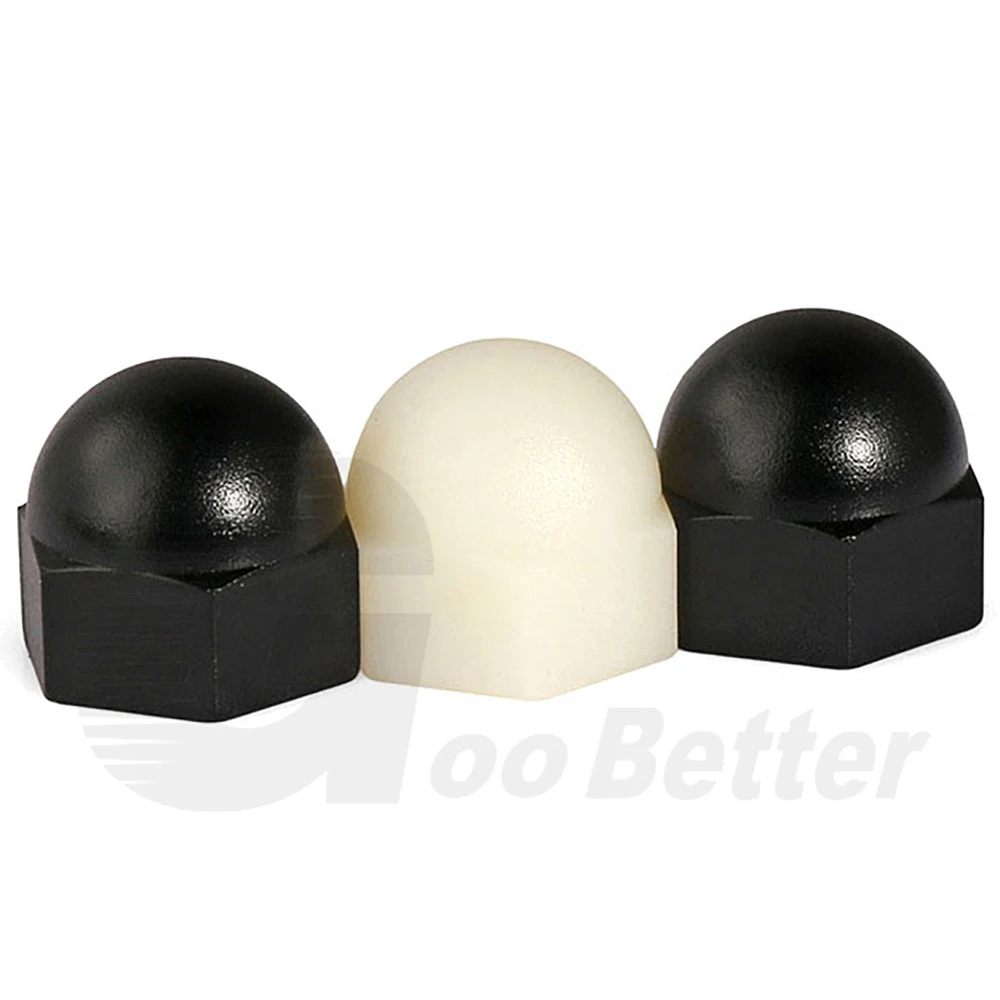 5-50Pcs Acorn Nuts M3 M4 M5 M6 M8 M10 M12 M14 M16 M18 M20 Nylon Dome Cap Blind Hole Nut Assortment For Screw Bolt Fastener