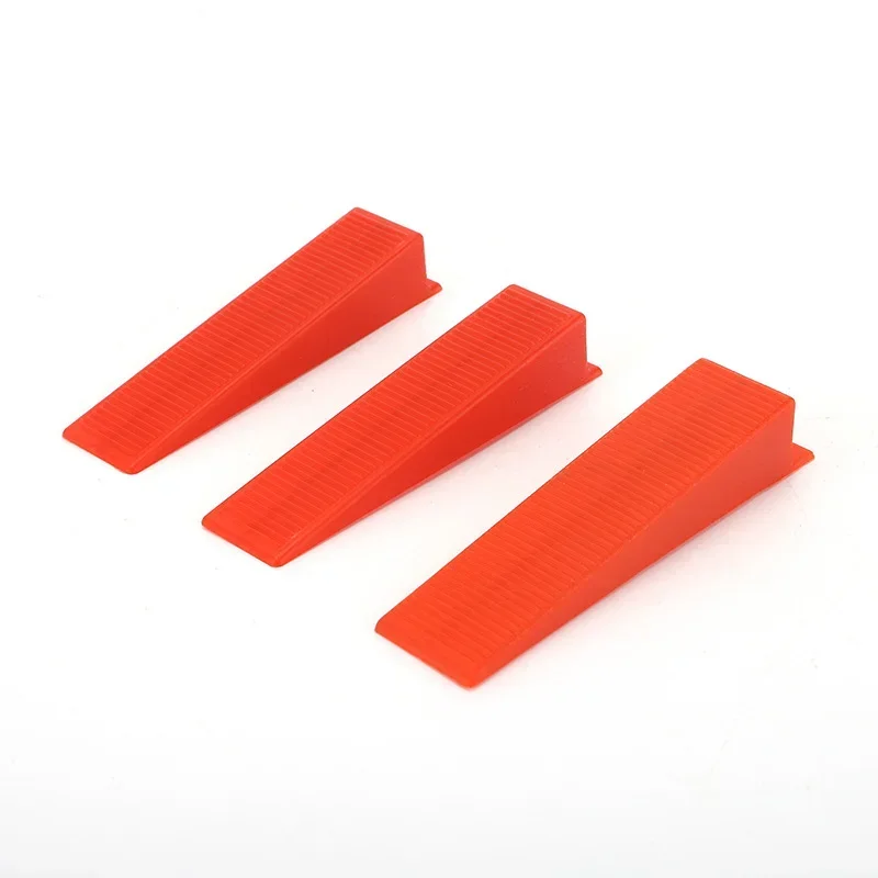 Tile Leveling Tools Tile Spacers Tile Leveling Clips 100PCS Red Plastic Wedges