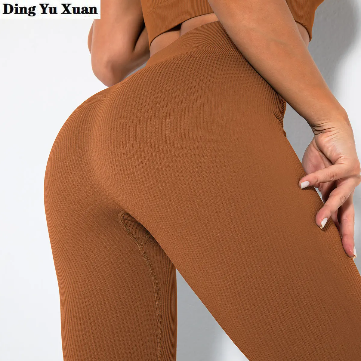 

Ribbed Yoga Pants High Waisted Leggings Women Sport Fitness Seamless Female Legging Tummy Control Running Tights Leggins Femme