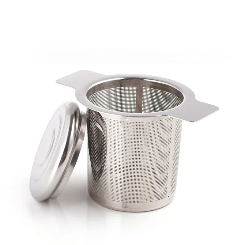 Tea Infuser Stainless Steel with Leak-proof Lid Fine Mesh Filter Tea Coffee Herbs Bulk