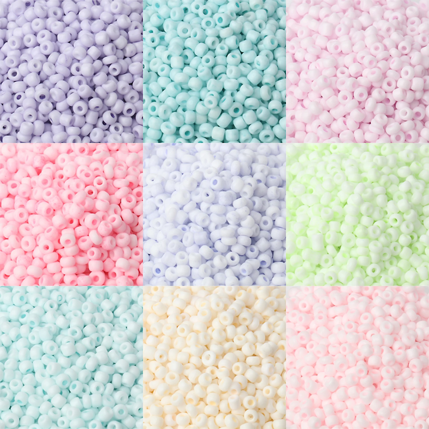 15g 3mm Matte Macaroon Color Glass Seed Beads 8/0 Uniform Round Spacer Beads For DIY Handmade Jewelry Making Accessories 500pcs