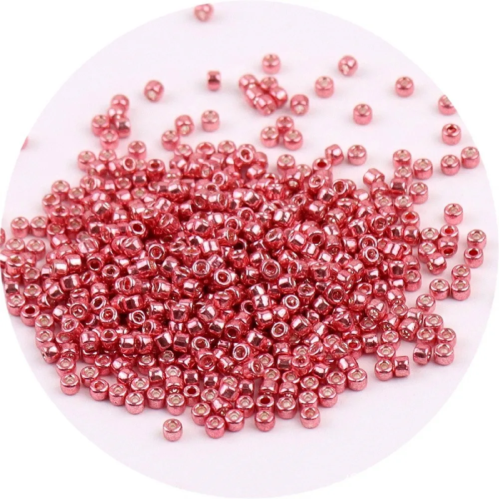 720 Piece Set of 2mm Metallic Glass Beads