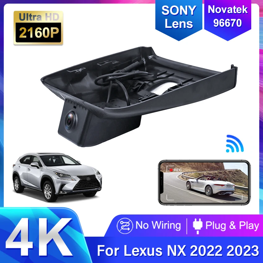

Автомобильный видеорегистратор «подключи и работай» для LEXUS NX 2021 2022 2023 NX260 NX350h NX400 4K Wifi видеорегистратор задняя камера 2160P видеорегистратор