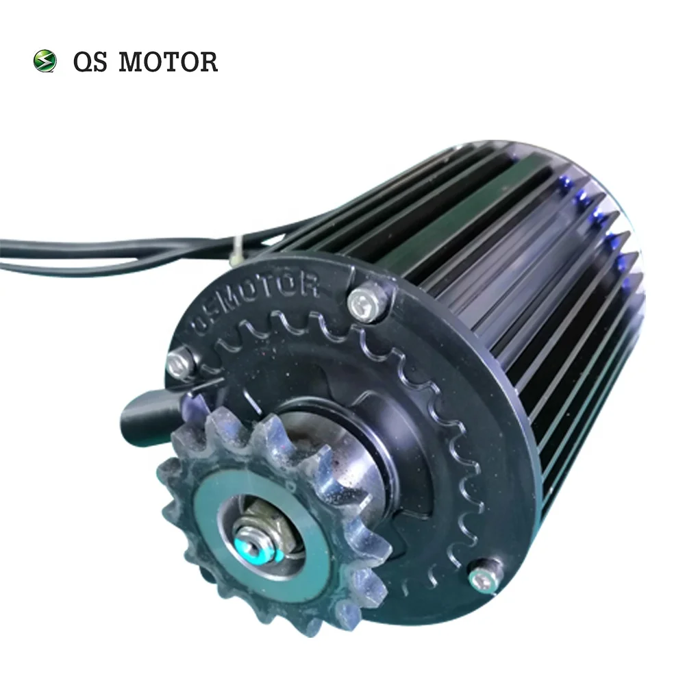 QS 90 1000W 72V 55KPH 428 벨트 미드 드라이브 모터 키트 전기 스쿠터 VOTOL EM50SP 컨트롤러 브러시리스 교류 55KPH 속도