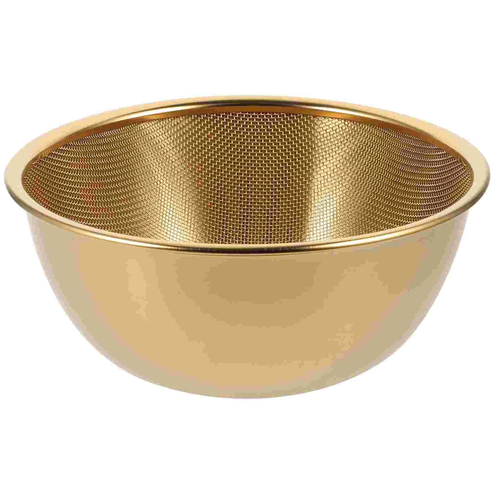 

2pcs/Set Mesh Strainer Colander Washing Bowl Basket Vegetable Basin Rice Drain Sifter Mesh Wire Stainless Steel Washer for