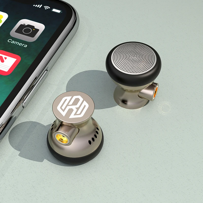 Huayunxin 15.4mm Waist Drum Dynamic Drive MX500 Speaker Custom-made Matte Texture Detachable MMCX Interface Flat Earphones Shell
