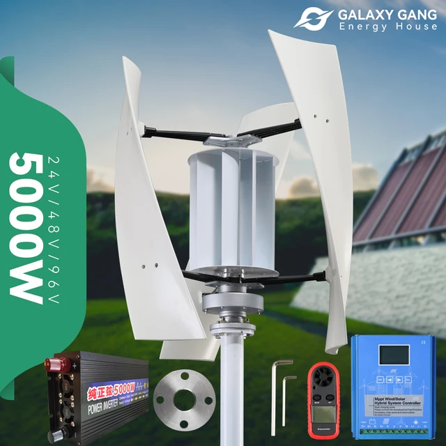 Wind Turbine 5kw Generators 12v 24v 48v 3 Blades Outdoor Windmill 5000w