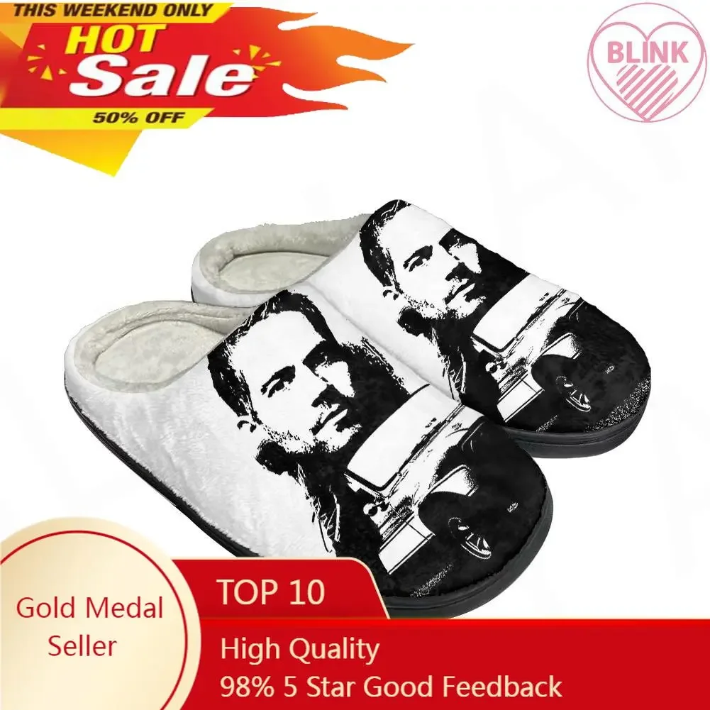 Hot Fast and Furious Fashion Cotton Custom Slippers Mens Womens Sandals Plush Casual Keep Warm Shoes Thermal Comfortable Slipper