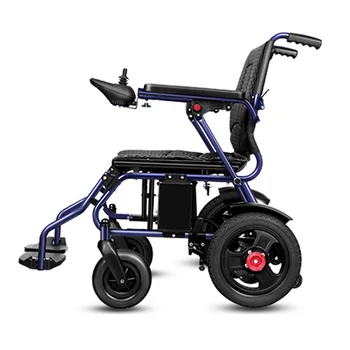 Sedia a rotelle elettrica motorizzata pieghevole per disabili più economica per disabili