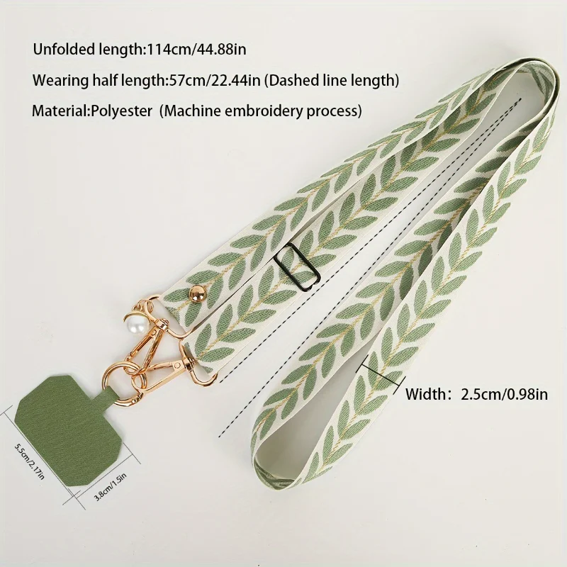 Adjustable Long Mobile Phone Lanyard Wrist Straps Lanyard for Keys Phone Charm Phone Strap Charm Strap Anti-lost Strap Rope