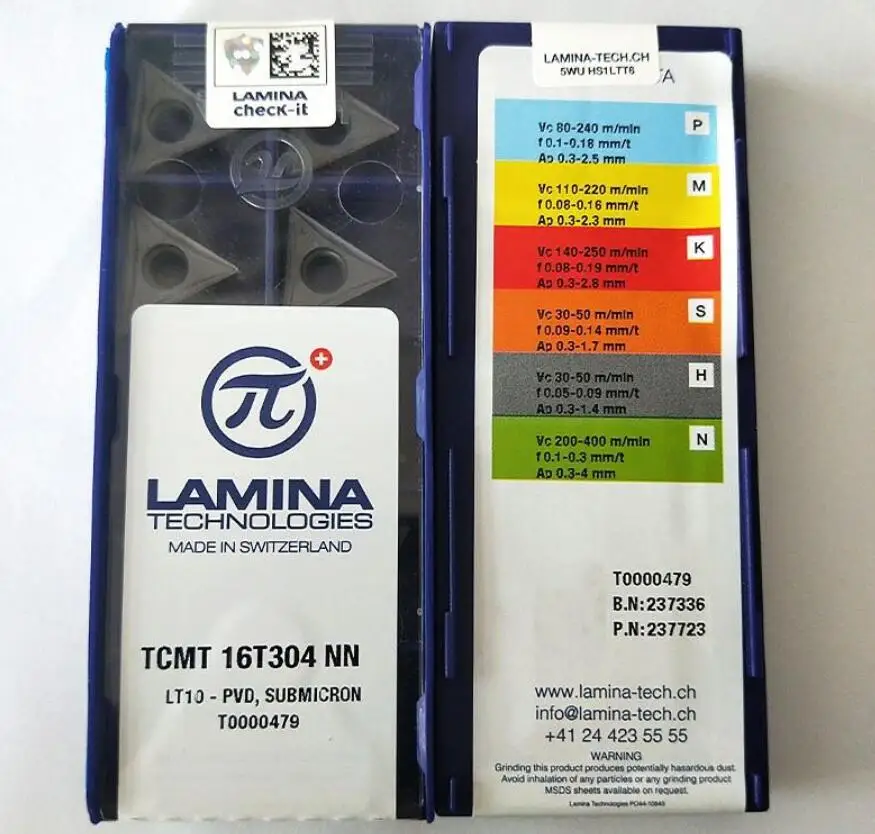 

Lamina Swiss linnina TCMT16T308 16T304NN LT10 LT15 LT1000 universal blade