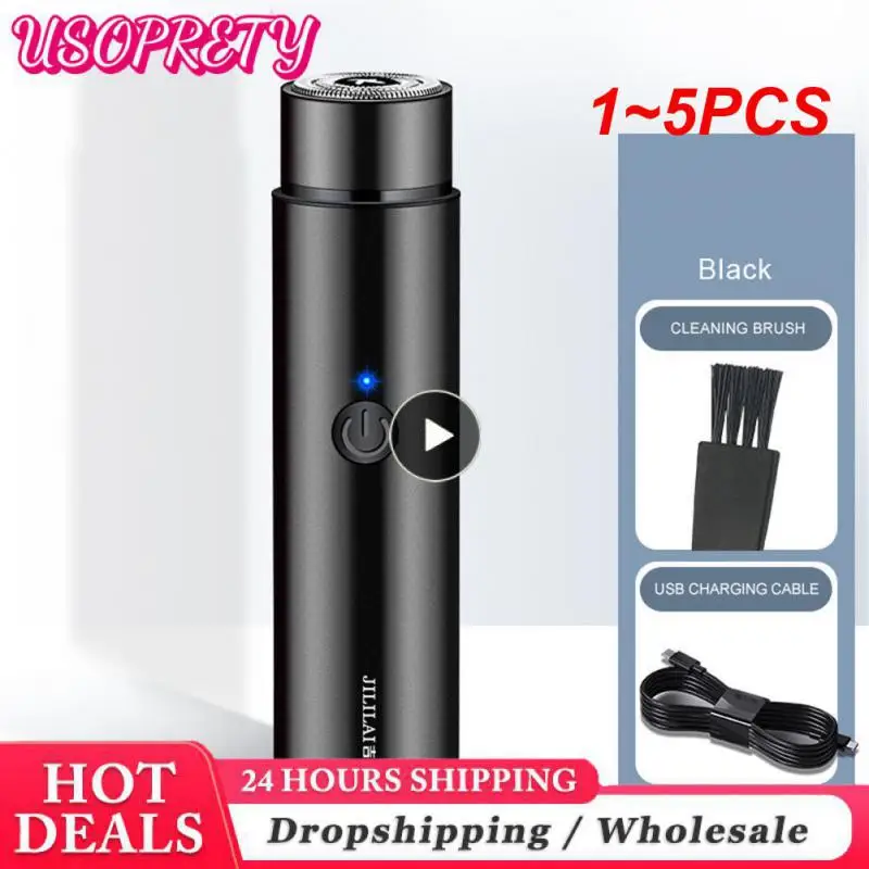 1-5PCS-Mini-USB-Electric-Shaver-For-Men-Automatic-Razor-Trimmer ...