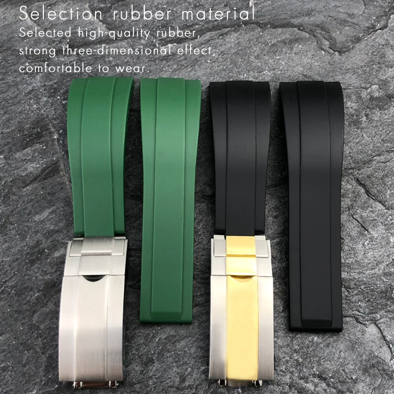 オメガ専用クサリバンド Amazon.com: KDEGK 20mm Rubber Silicone Watch Band For Omega