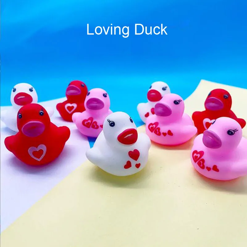 

200pcs Baby Bath Toy Cute Little Duck with Squeeze Sound Soft Rubber Float Ducks Play Bath Game Fun Gifts for Children