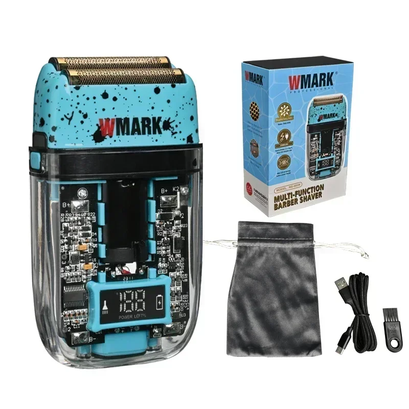 

WMARK NG-988W Electric Shaver NewBarber Shaver Beard USB Electric Razor for Oil Head Shaving Machine Push