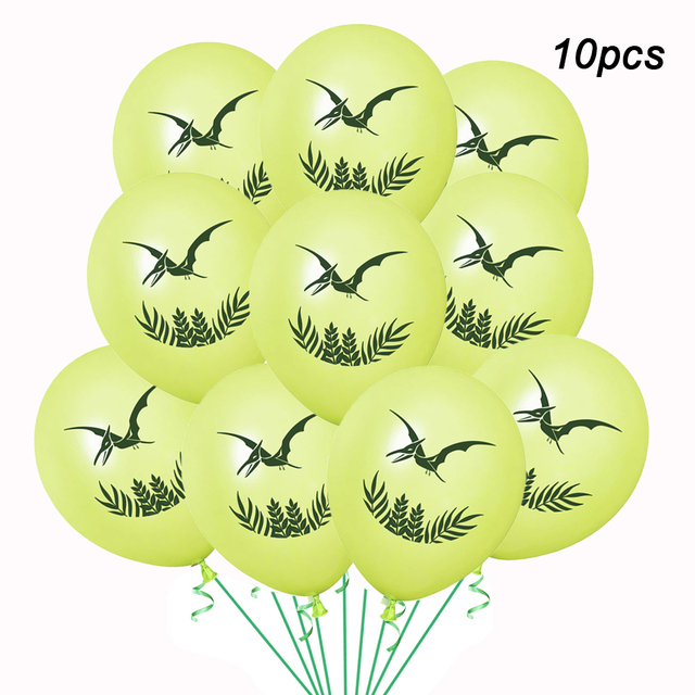 12inch Dinosaur Latex Balloons Tropical Jungle Wild Animal Confetti Balloon Birthday Baby Shower Party Decoration Supplies
