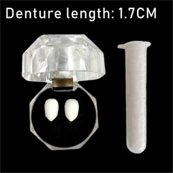 Vampire Fangs Cosplay Kit with Adhesive Glue Gift Set (1.7CM)
