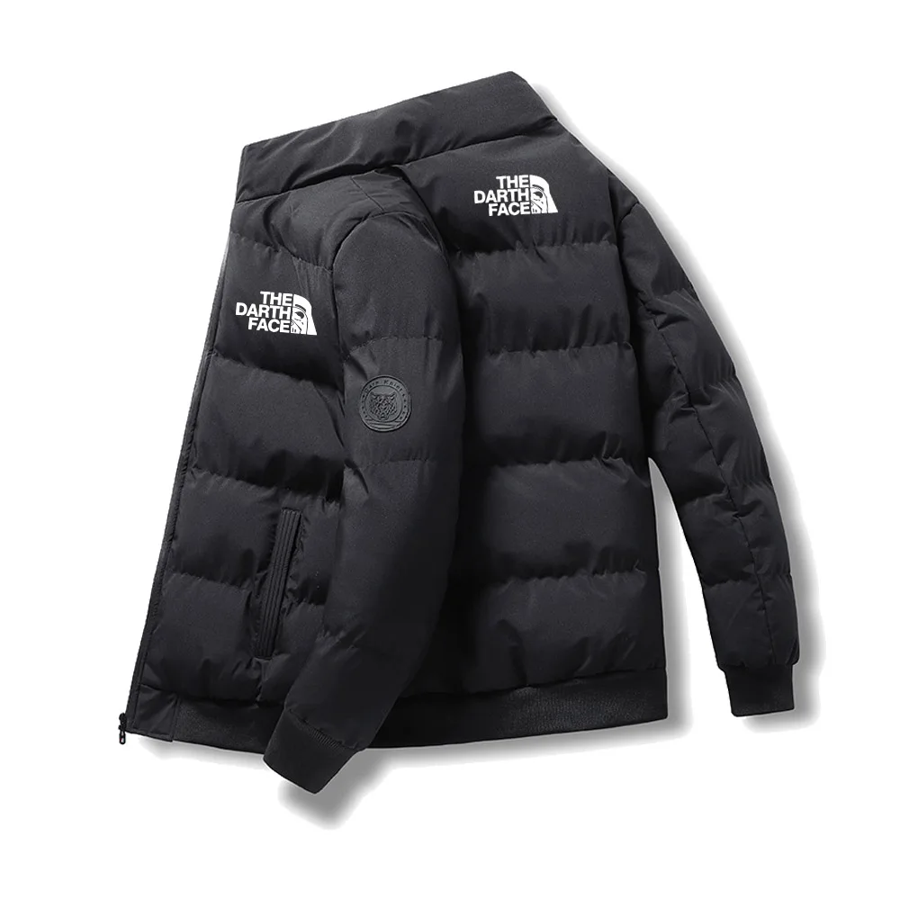 Winter Jacket Men's Fashion Stand Collar Parker Zipper Padded