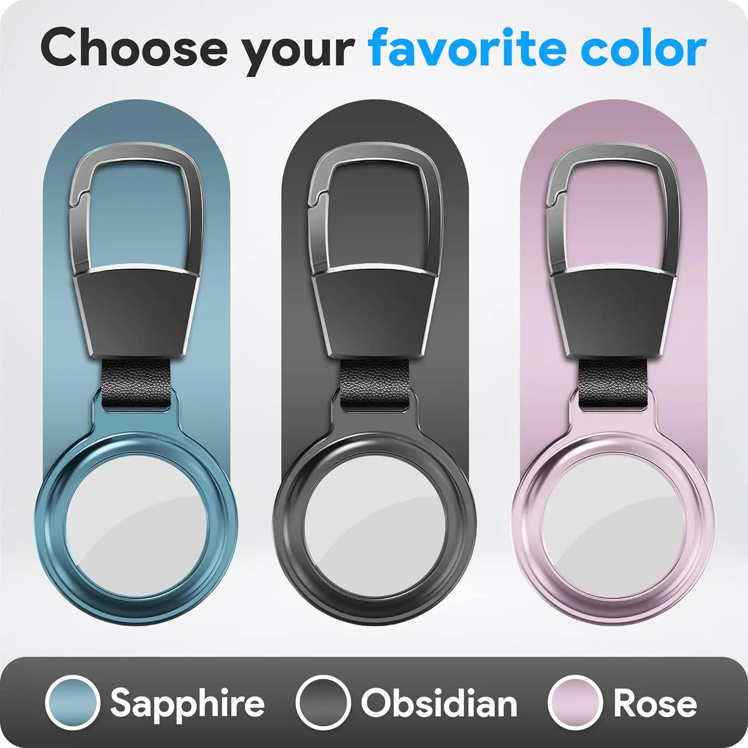 Sturdy Aluminum Alloy Keychain with Protective Cover and Carabiner Attachment