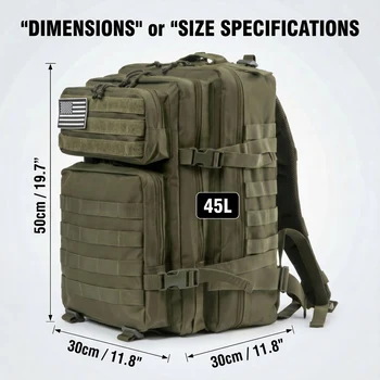 45L Tactical Outdoor Backpack 5
