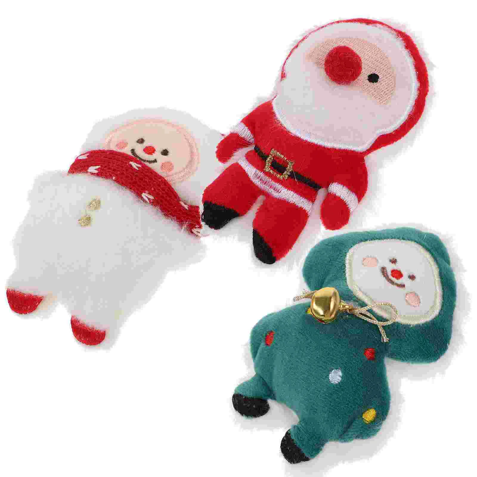 

3pcs Cat Catnip Toy Cartoon Modeling Cat Toy Christmas Kitten Cartoon Toy Self-amusing Cat Toy