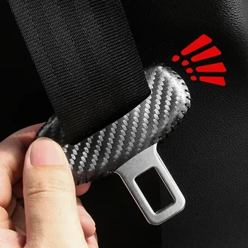 Coperture protettive per clip con fibbia per cintura di sicurezza per auto Clip decorative per sedile anteriore posteriore in pelle scamosciata Accessori interni auto