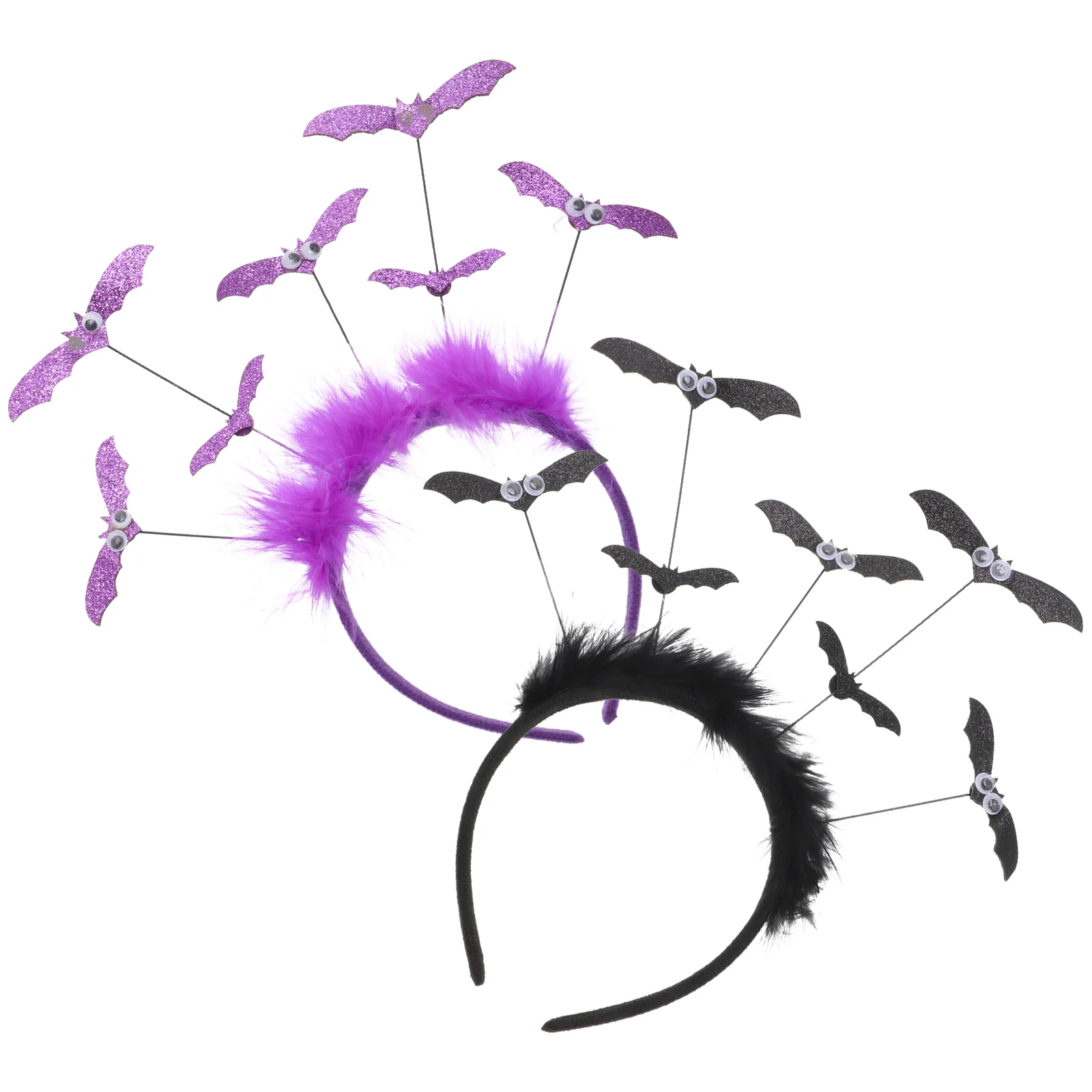

2Pcs Halloween Headband Bat Hair Party Costume Cosplay Hairband Headpiece