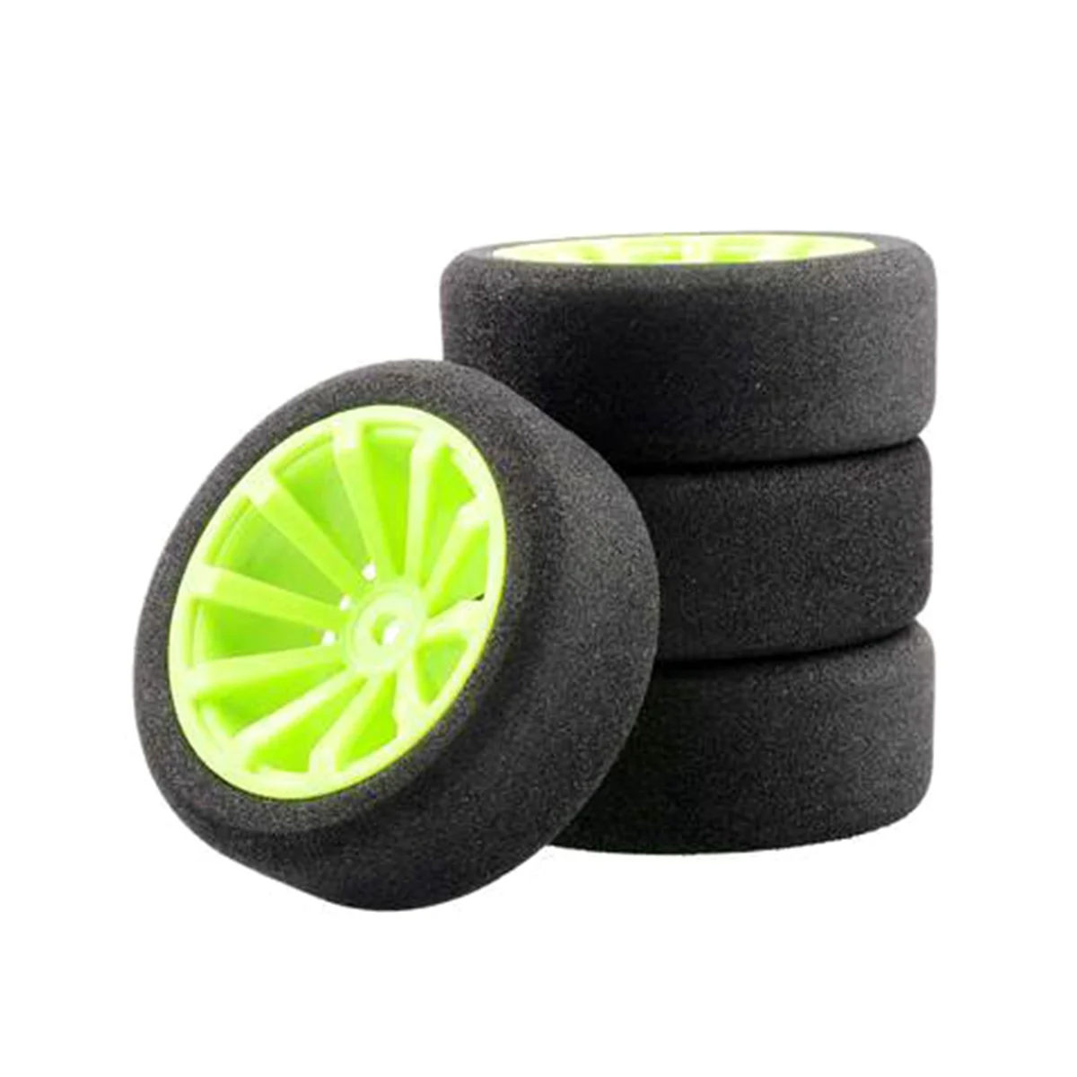 Per Il 1/10 Rs4 Kyosho Fw06 Sakura D4 Flat Sports Car Tt02 Simulazione Flat Sports Car Sponge Tire Racing Tire,Green