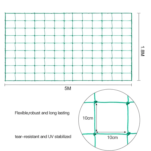 1-2roll 1.8x0.9-5m Garden Plant Climbing Net Plant Trellis for Fruits Vegetables Grapes Cucumber Net Plant Trellis Pergolas 2