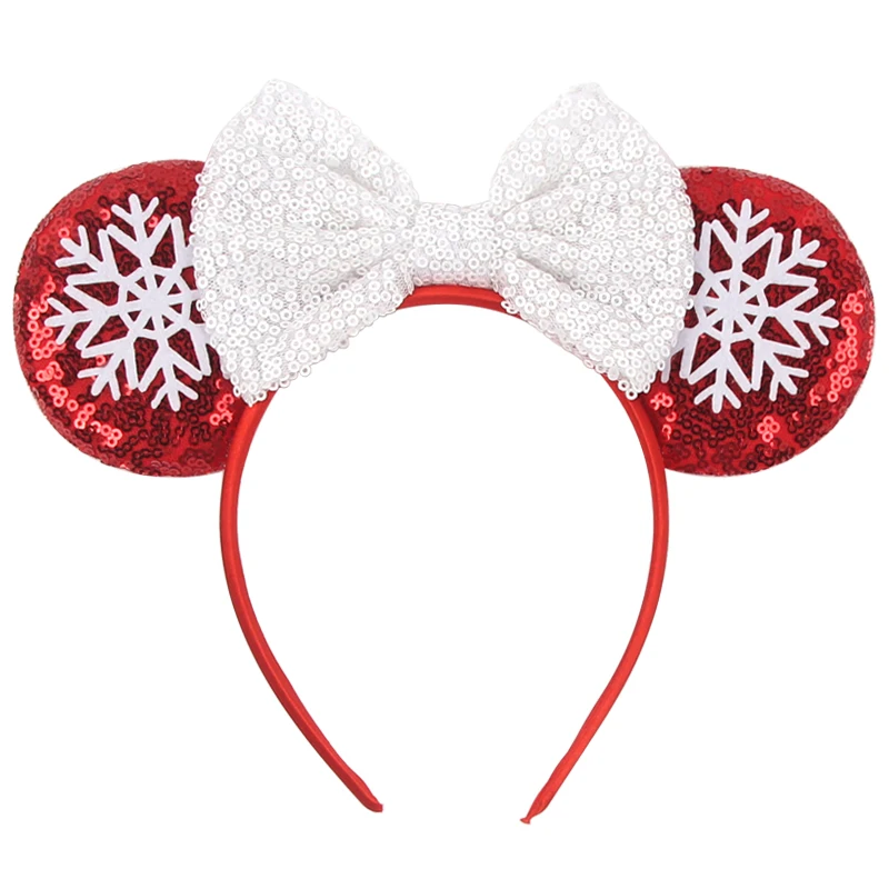 Weihnachts-Cartoon-Mausohren-Haarband für Mädchen, 3,3 Zoll, weiches Haarband mit Schleife, Festival-Party-Weihnachts-DIY-Haaraccessoires, Geschenke – Detail 18