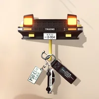 AE86 Car Decoration Key Storage Rack Creative Car Headlight Key Hook Drift AE86 Car Keyring Ornaments And Accessories Key Chain 1