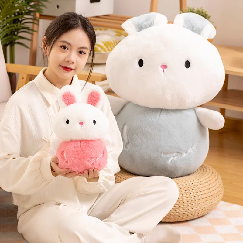 Kawaii Rice Ball Rabbit Plush Doll Soft Sofa Cushion Baby Sleeping Pillow Stuffed Animal Round Color Bunny Toys Home Decor Gifts journey to the west character drawing chinese watercolor painting meticulous drawing manuscript color ripe rice paper