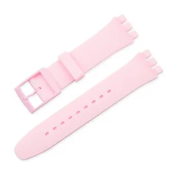 Colorful Waterproof Silicone Watch Band - Sporty Rubber Strap - 20mm (Sand pink)