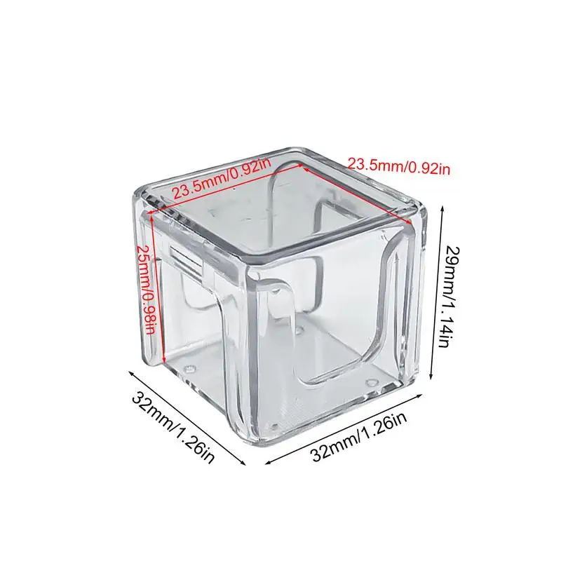 Billiard Chalk Storage Transparent Plastic acrylic Box Cube Chalk Storage Holder For Daily Practice Snooker & Billiard Accessory