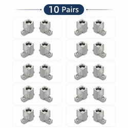 Metal Lock Buckle Latch Replacement (10 pairs)