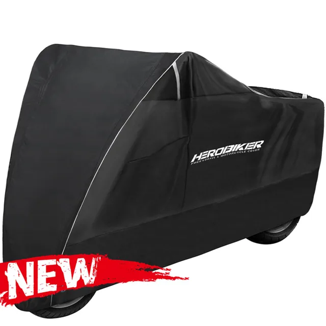 Motorcycle Cover For Motorcycle Funda Bike All Season Waterproof Dustproof UV Protective Outdoor Indoor Moto Rain Cover S-XXXXL MCZ002 black