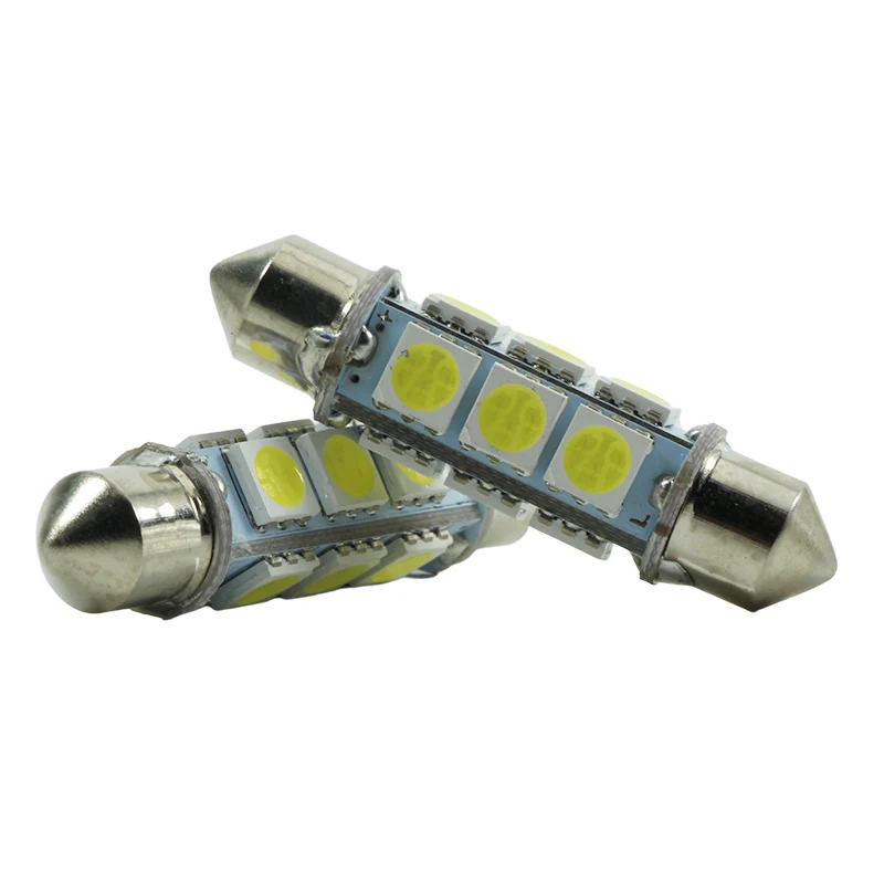 2x LED 페스툰 라이트 자동차용 36mm 39mm 41mm 44mm C3W C5W C10W 12v 24v 자동차 실내 돔 전구 트럭 독서등 내부 램프 12V