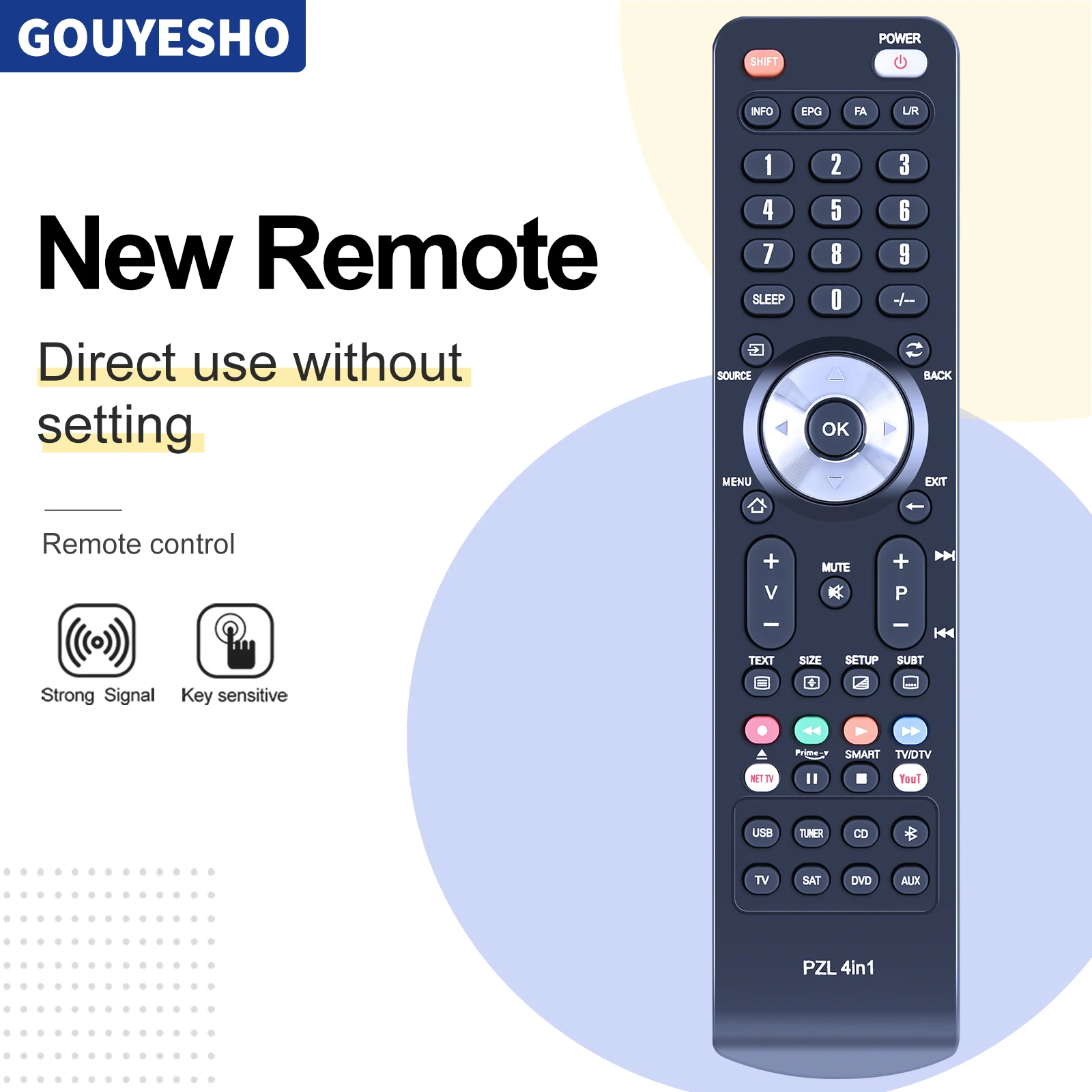 New Remote Control for Yamaha RX-V2600 RX-V2700 RAV358 WF365600 RXV2600 WF36560