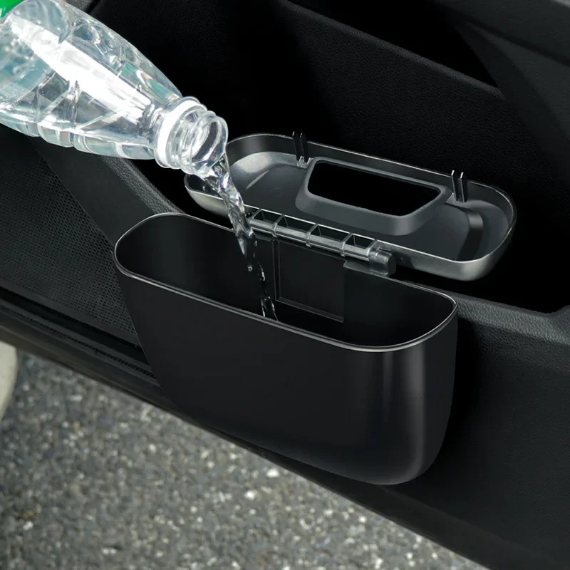 car trash can Car Trash Bin Auto Rubbish Dustbin Trash Can Garbage Dust Case Box Car Storage Case Bin Auto Interior Accessories