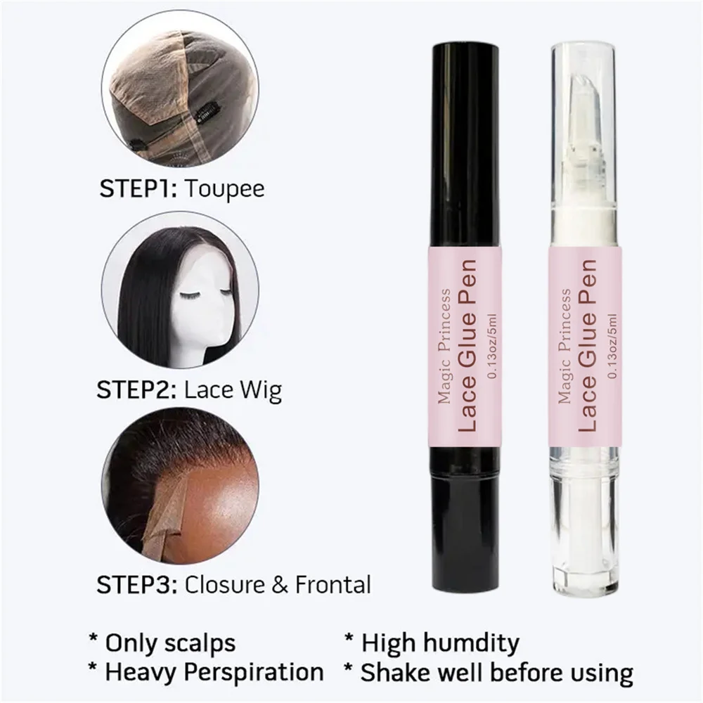 10pcs 5ML Waterproof Lace Wig Glue Pen Hair Glue For Lace Wig Invisible Front For Toupee & Frontal Hair