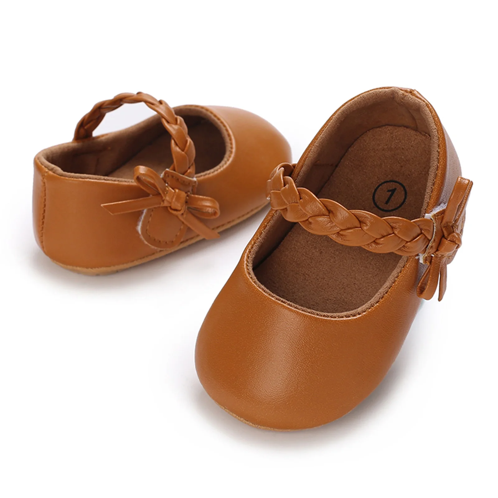 Baby Girls Shoes Soft Sole PU Leather Bow Crib Shoes Non-slip Flats Toddler Shoes 0-18M baby shoes