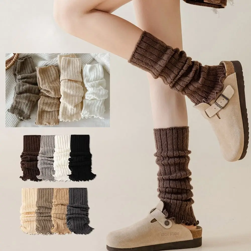 Polyester Knitting Leg Warmers for Women and Girls