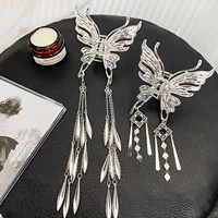 ⁦مشبك شعر فراشة Y2K مرصع بحجر الراين – لامع وعصري للفتيات ✨🦋⁩ - الصورة ⁦6⁩