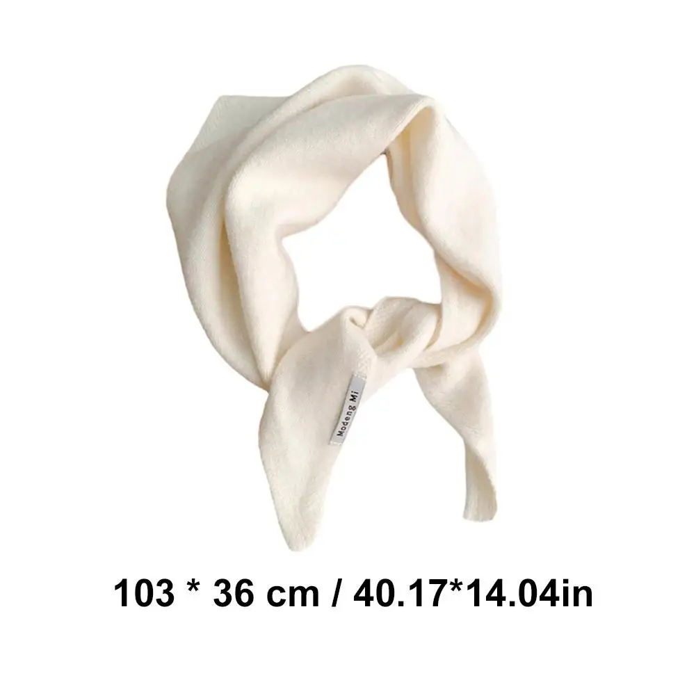 British Korean Style Niche Wool Knitted Triangular Knitted Women Headscarf Multi-functional Scarf Scarf Warm Scarf Knited 6