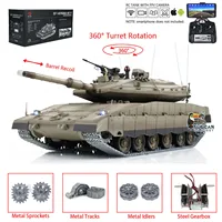 1:16 Heng Long 3958 RC Main Battle Tank IDF Merkava MK IV FPV Camera Upgrade Edition Barrel Recoil Smoke Unit Metal Tracked Toys 1